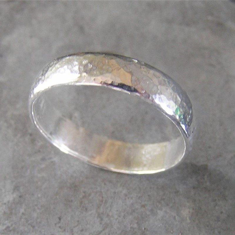 Order Silver hammered  D ring
