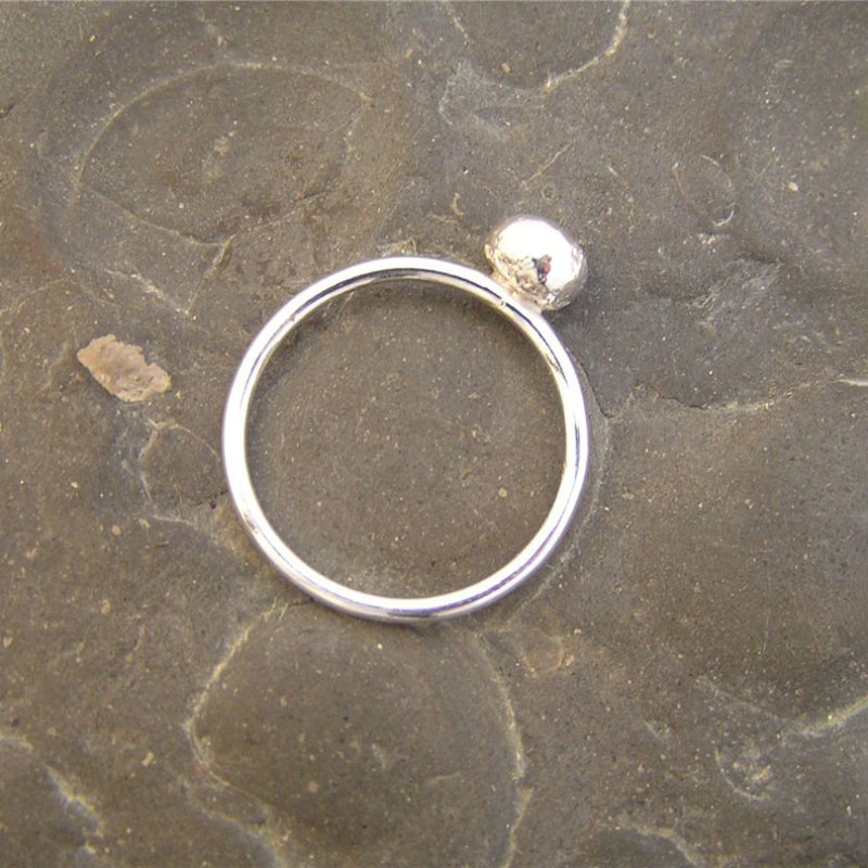 Order Silver pebble ring