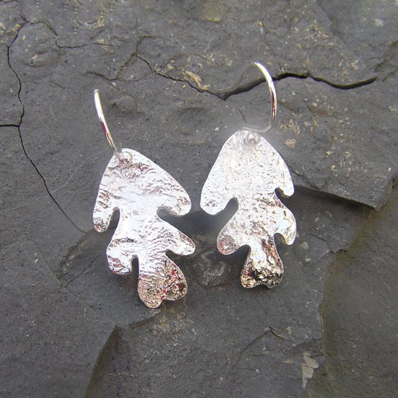 Order Oak leaf earrings
